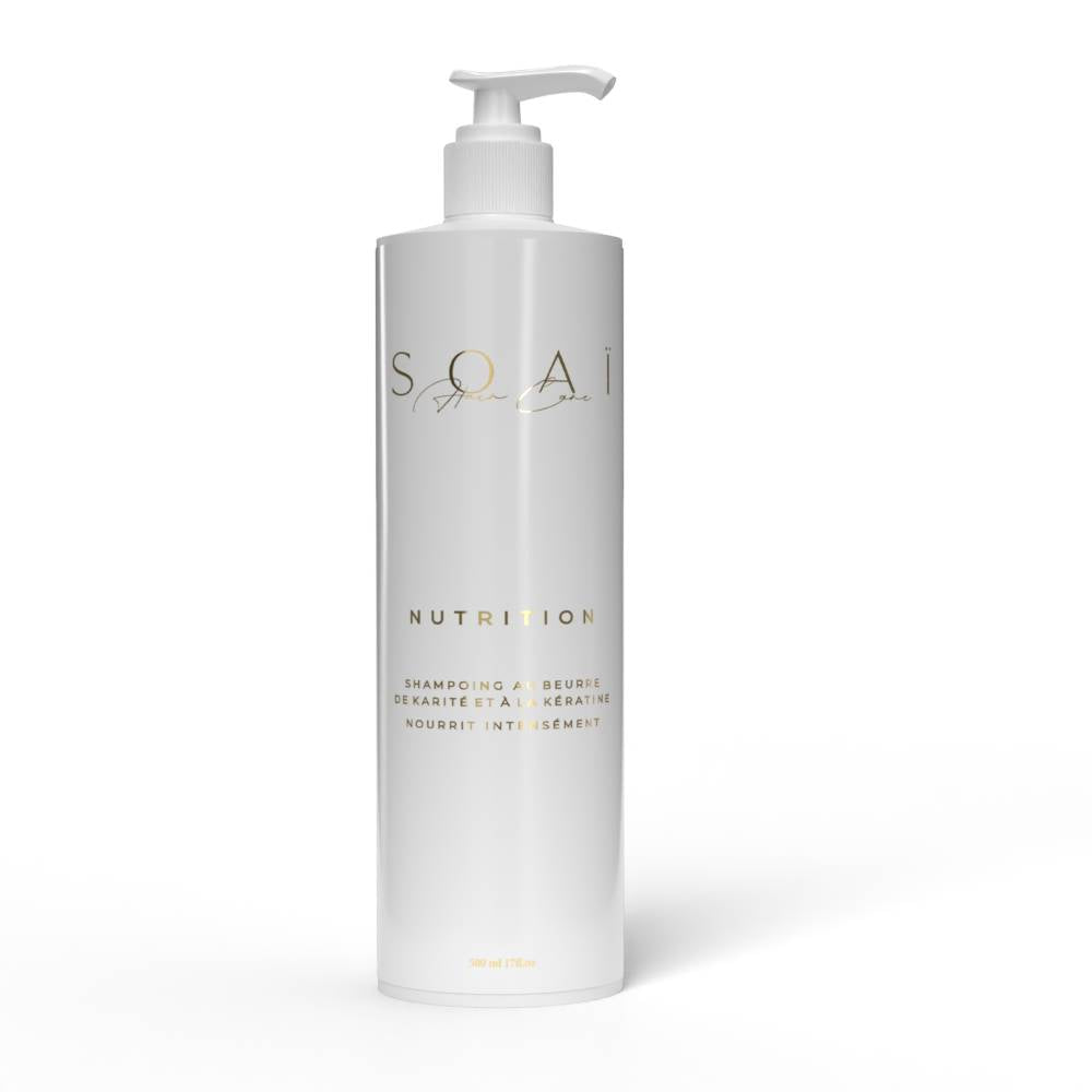 Shampoing à la kératine et au beurre de karité