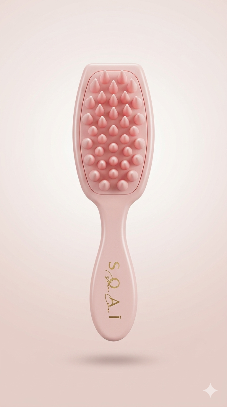 Brosse Massante Cuir Chevelu – Rituel Spa à la Maison