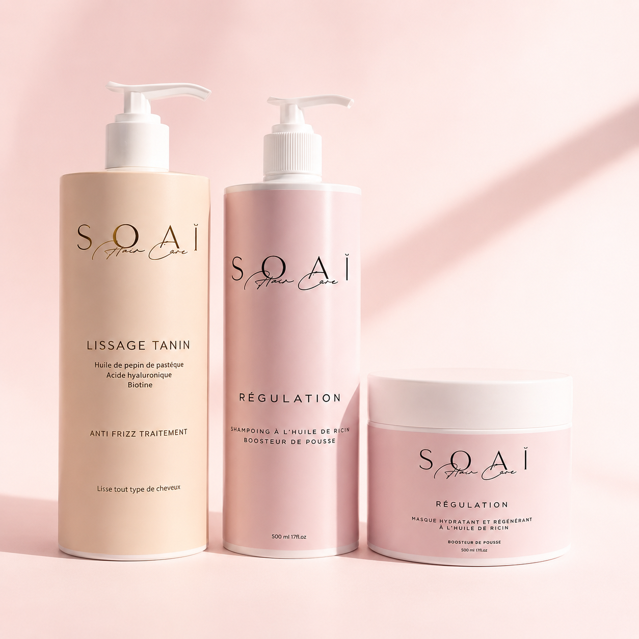 Kit Lissage Complet – Lissage Tanin + Shampoing &amp; Masque Ricin
